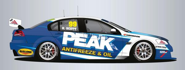 Car 99 Kayne Scott - Peak Antifreeze & Oil Holden V8ST